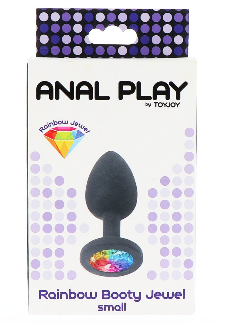 ANAL PLAY RAINBOW BOOTY JEWEL BUTT PLUG - SMALL