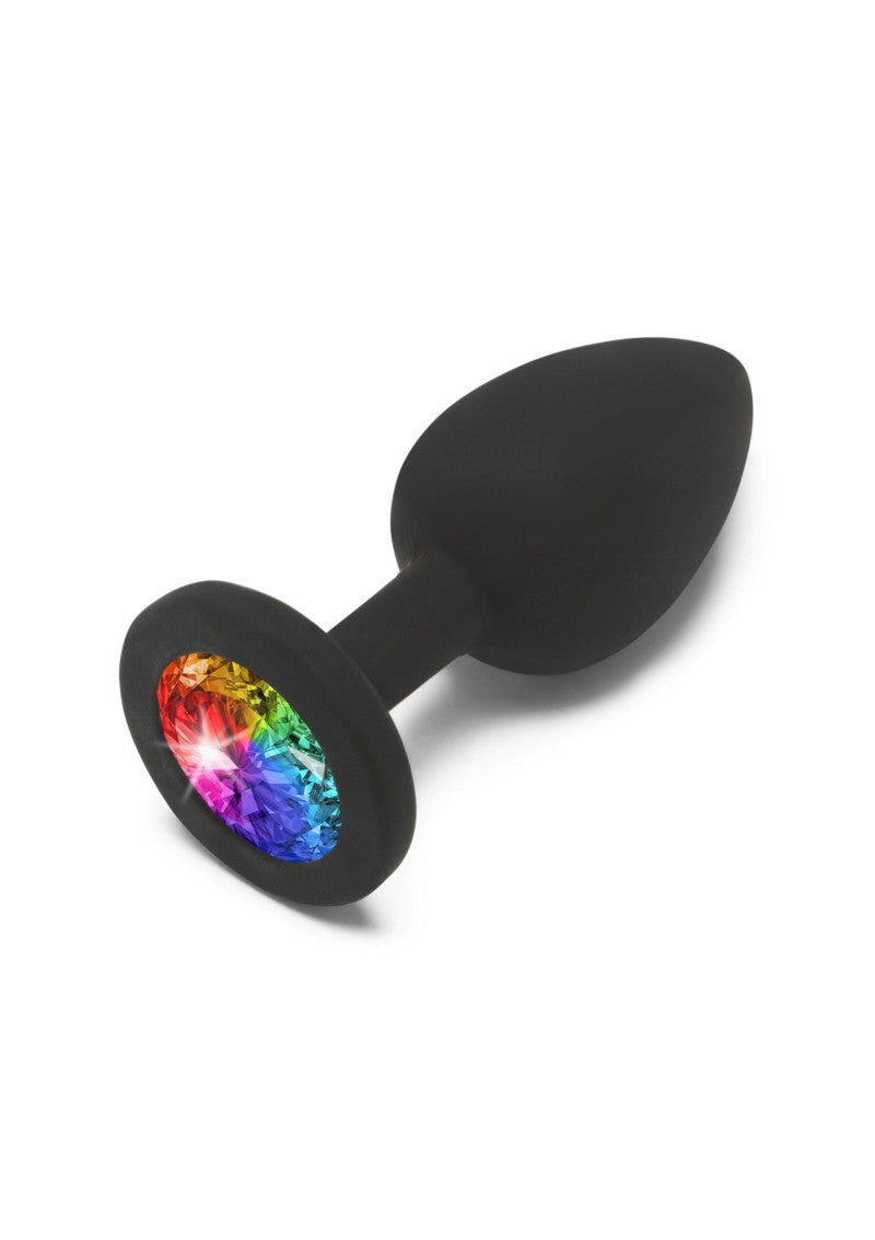 ANAL PLAY RAINBOW BOOTY JEWEL BUTT PLUG - SMALL