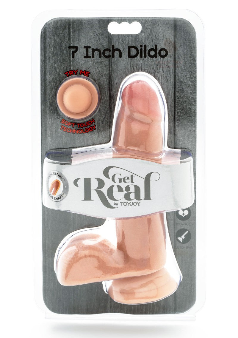 GET REAL DUAL DENSITY DILDO 7 INCH