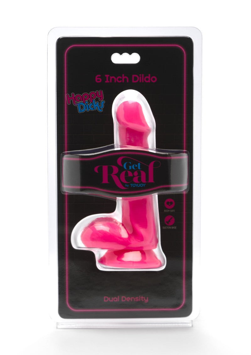GET REAL HAPPY DICKS DILDO 6 INCH