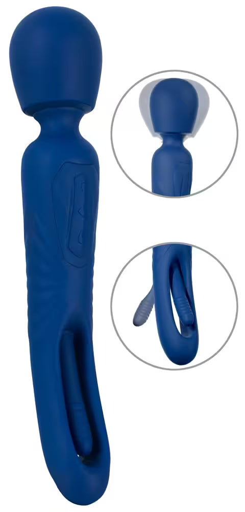 2 IN 1 WAND WITH FLICKING TONGUE