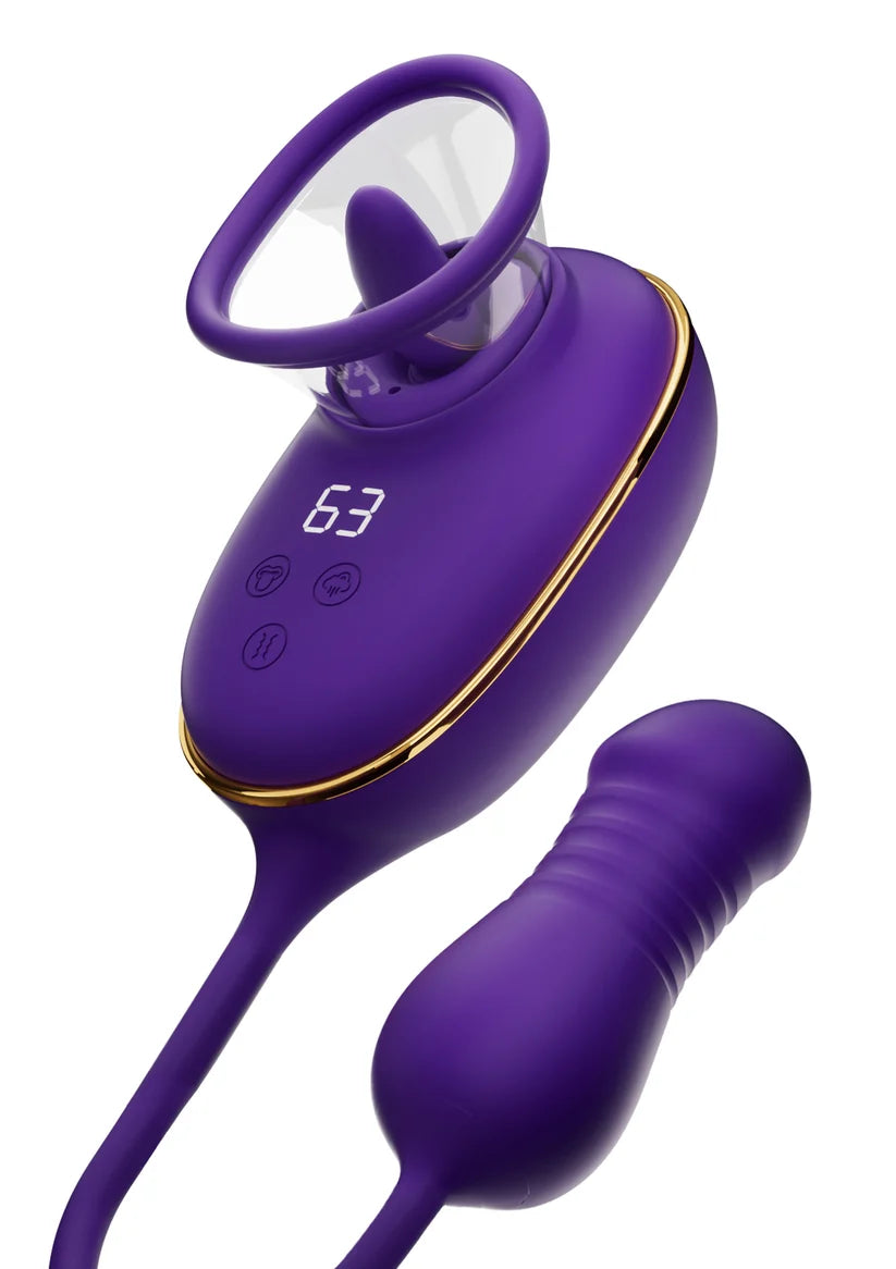 LICKING CLITORAL PUMP & ANAL STIMULATOR