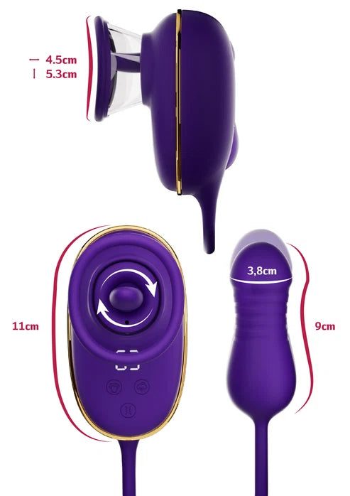LICKING CLITORAL PUMP & ANAL STIMULATOR