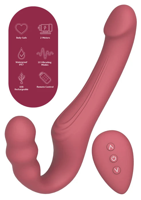 STRAPLESS STRAP-ON VIBRATOR