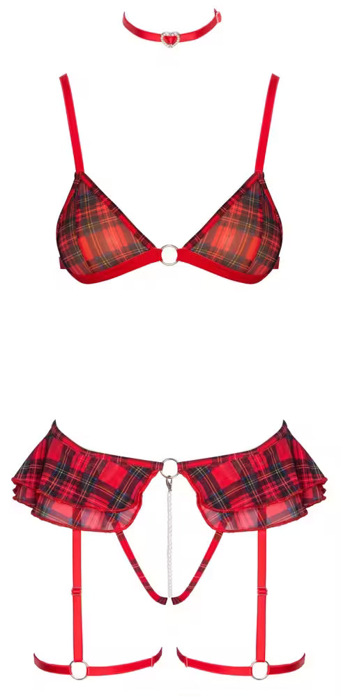 RED PLAID SET
