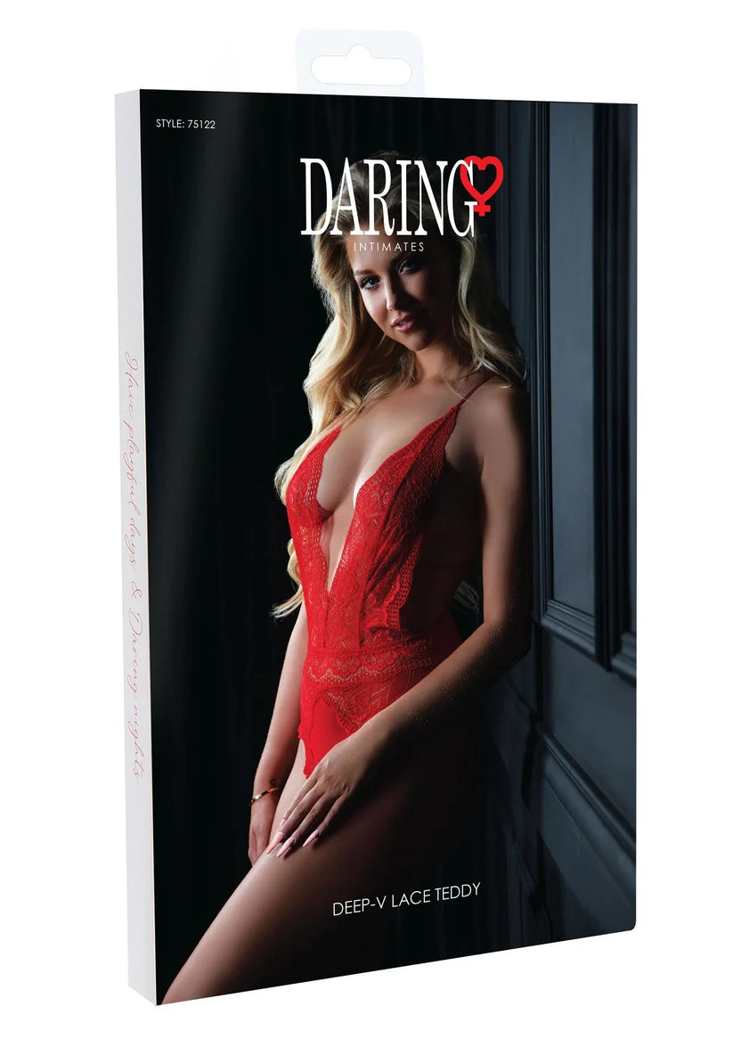 DEEP-V LACE TEDDY
