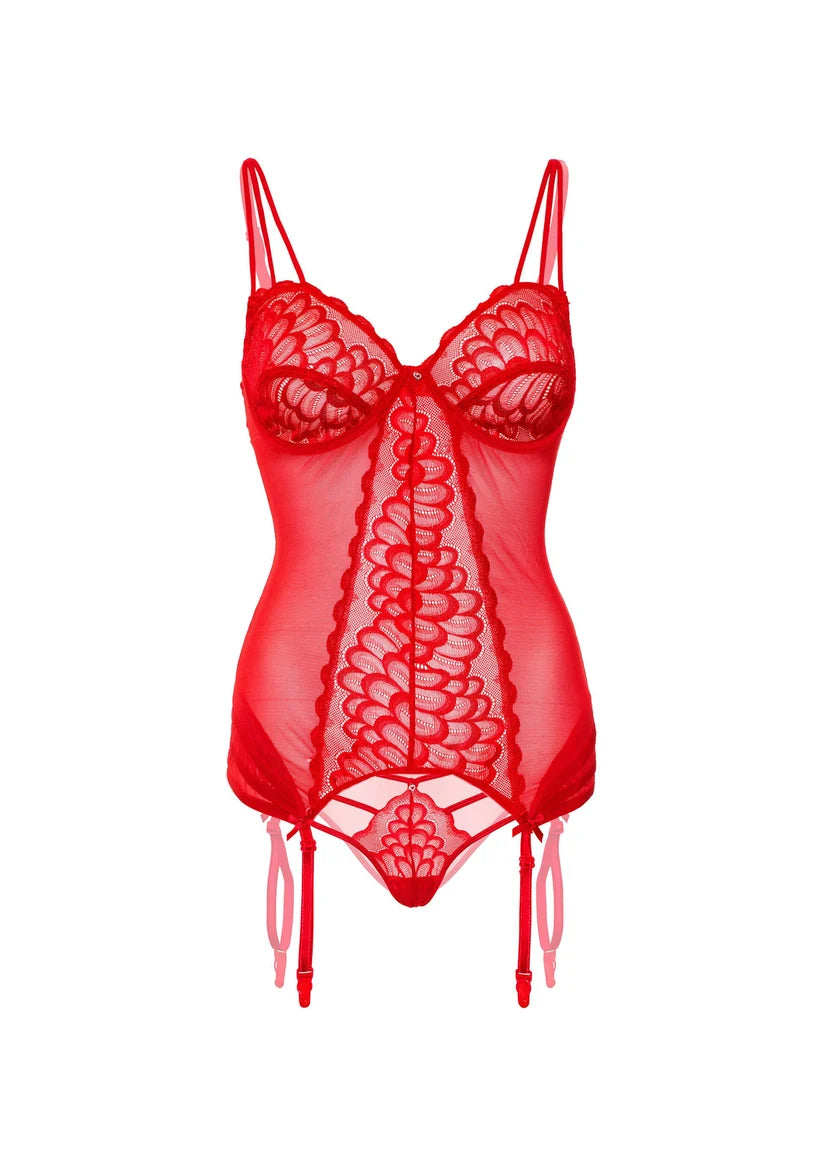 LACE CAMI CORSET WITH STRING