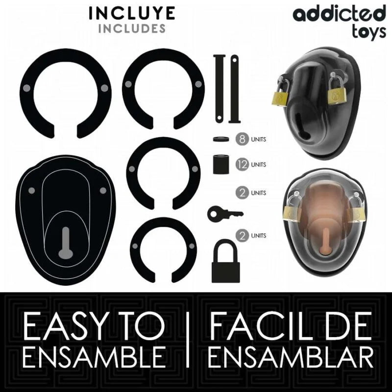 ADDICTED TOYS LOCKED – KEYLESS RESTRAINT PENIS CAGE