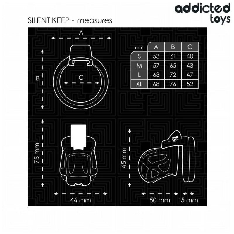 ADDICTED TOYS LOCKED – SILENT KEEP PENIS CAGE