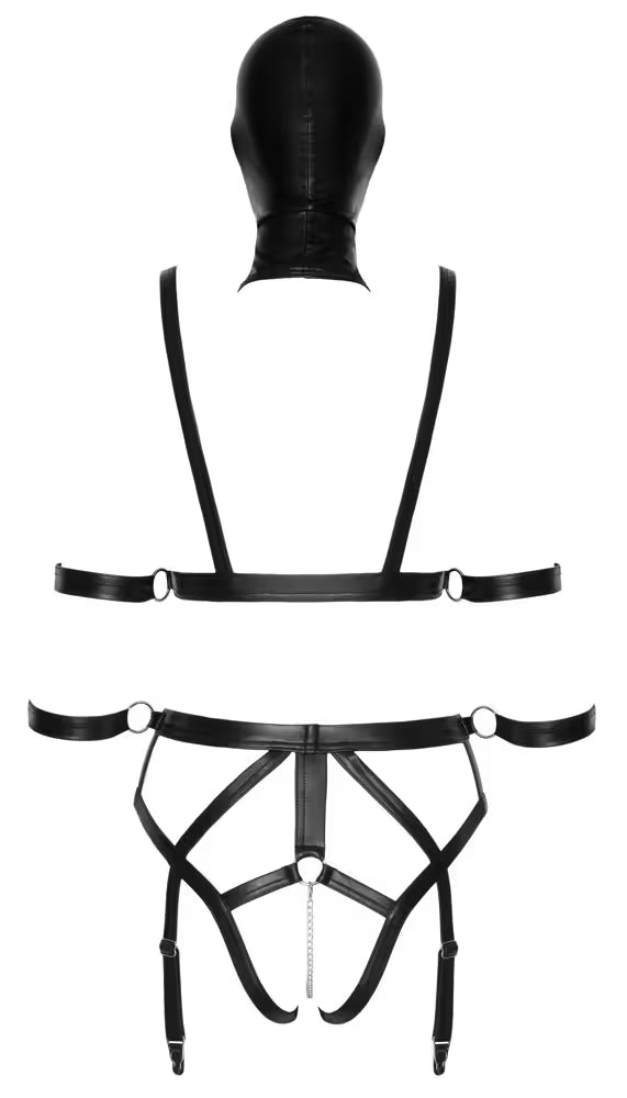 BAD KITTY HARNES AND MASK SET