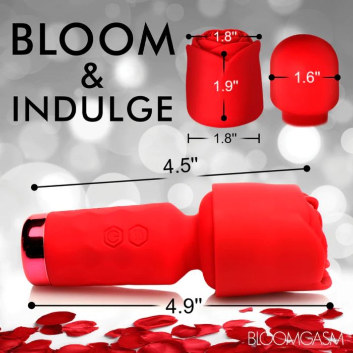 BLOOMGASM PLEASURE ROSE PETITE MINI SILICONE ROSE WAND