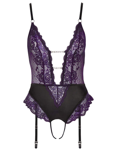 CROTCHLESS BODY WITH SUSPENDERS