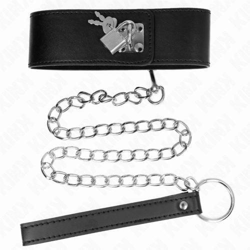 COLLAR WITH LEASH 65 CM