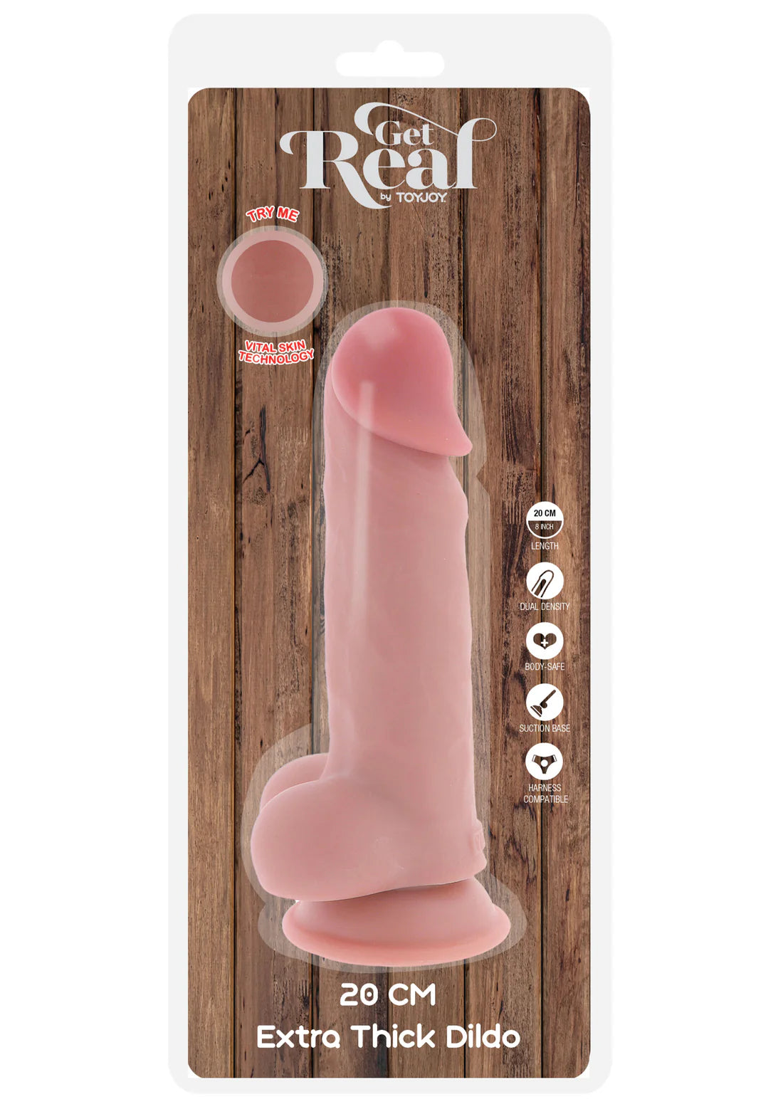 DELUXE DUAL DENSITY THICK DILDO 20 CM