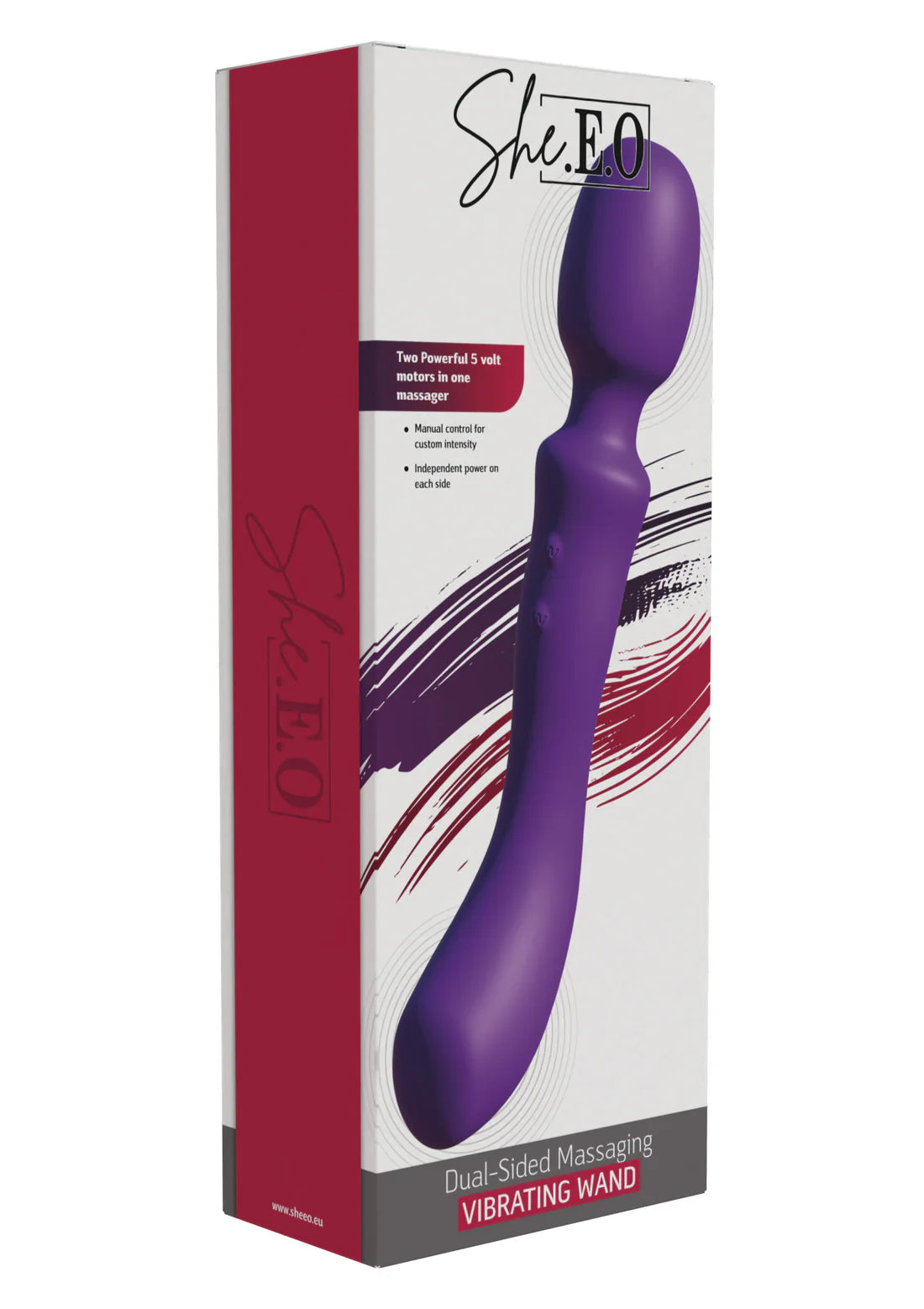 DUAL-SIDED MASSAGING VIBRATING WAND