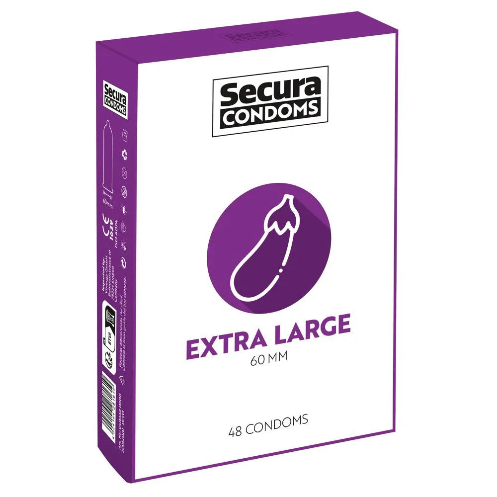 EXTRA LARGE CONDOMS - 48 PIECES | MISS FANTASIA