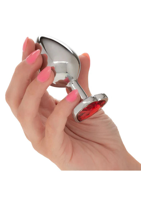 JEWEL LARGE RUBY HEART PLUG