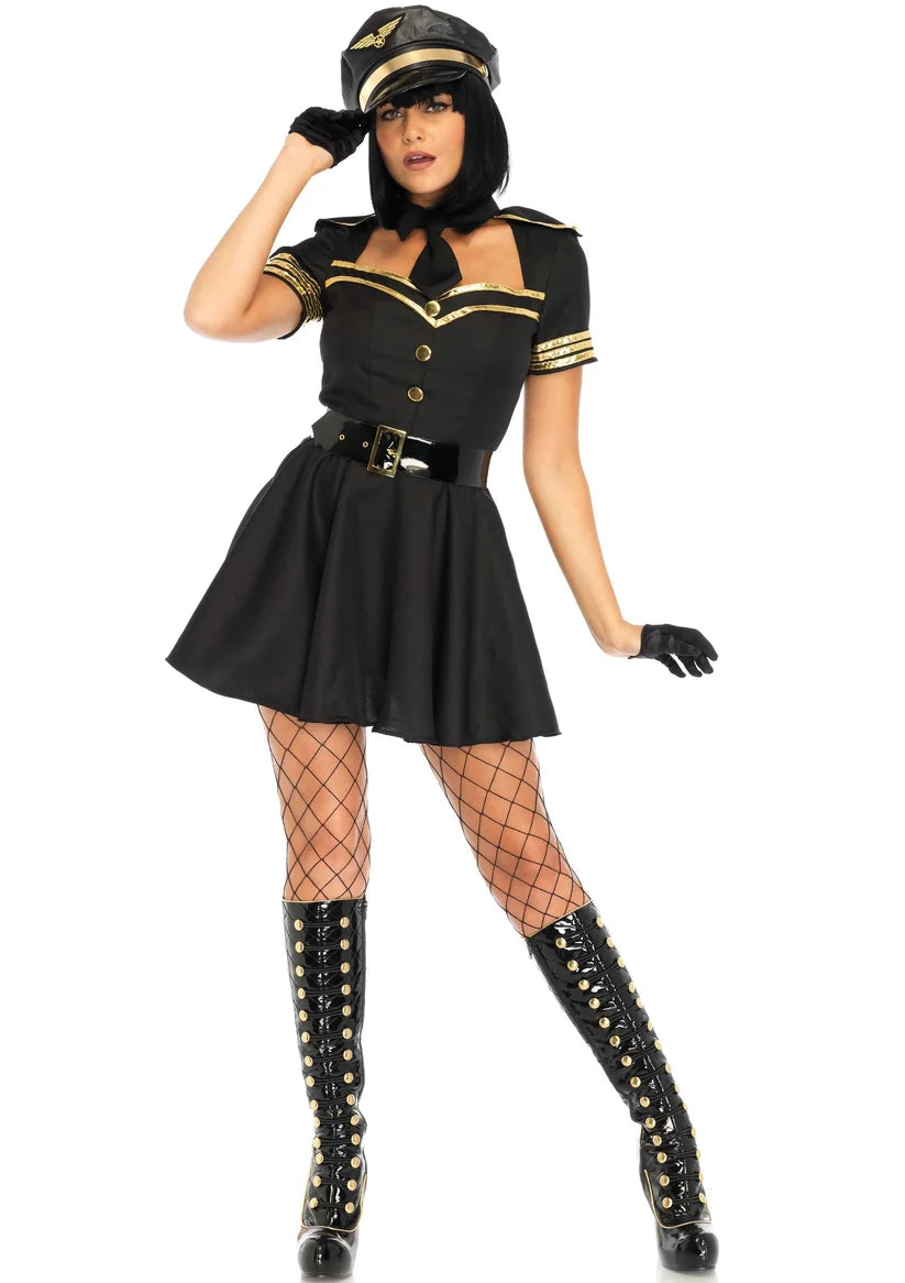 FLIRTY FLIGHT CAPTAIN DRESS