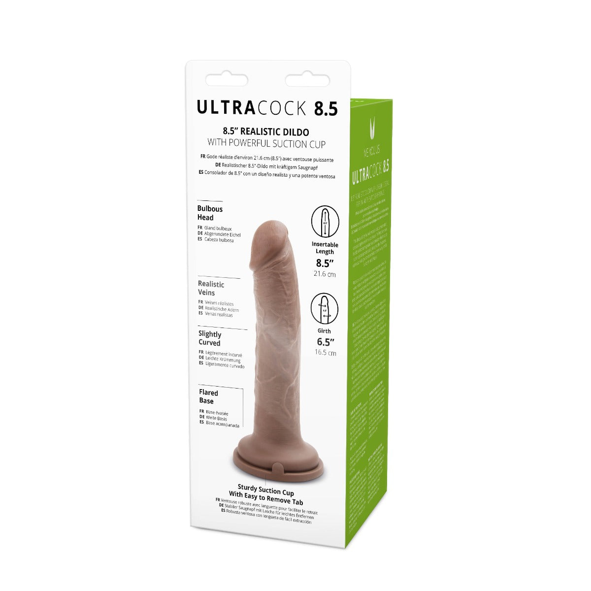 ME YOU US ULTRA COCK 8.5INCH CARAMEL REALISTIC DILDO