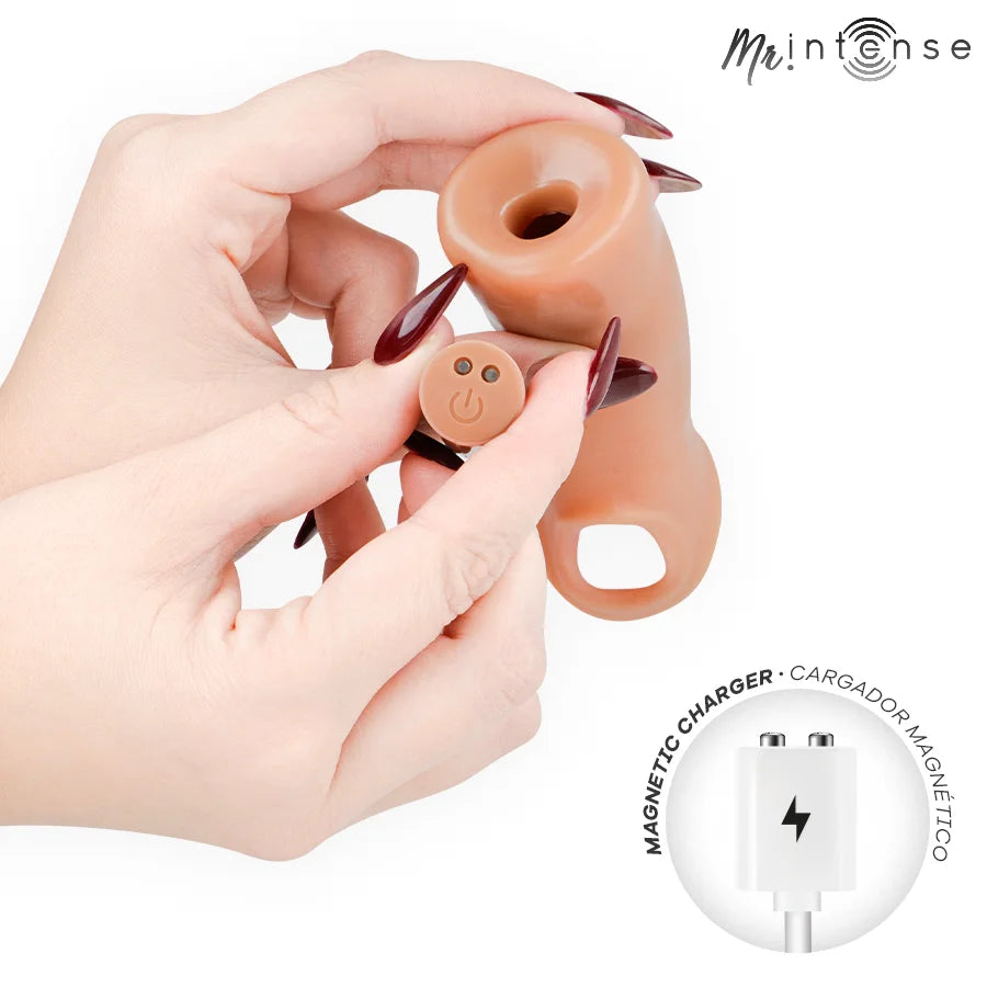 MR INTENSE – ARNOLD M VIBRATOR SILICONE PENIS SLEEVE WITH REMOTE CONTROL