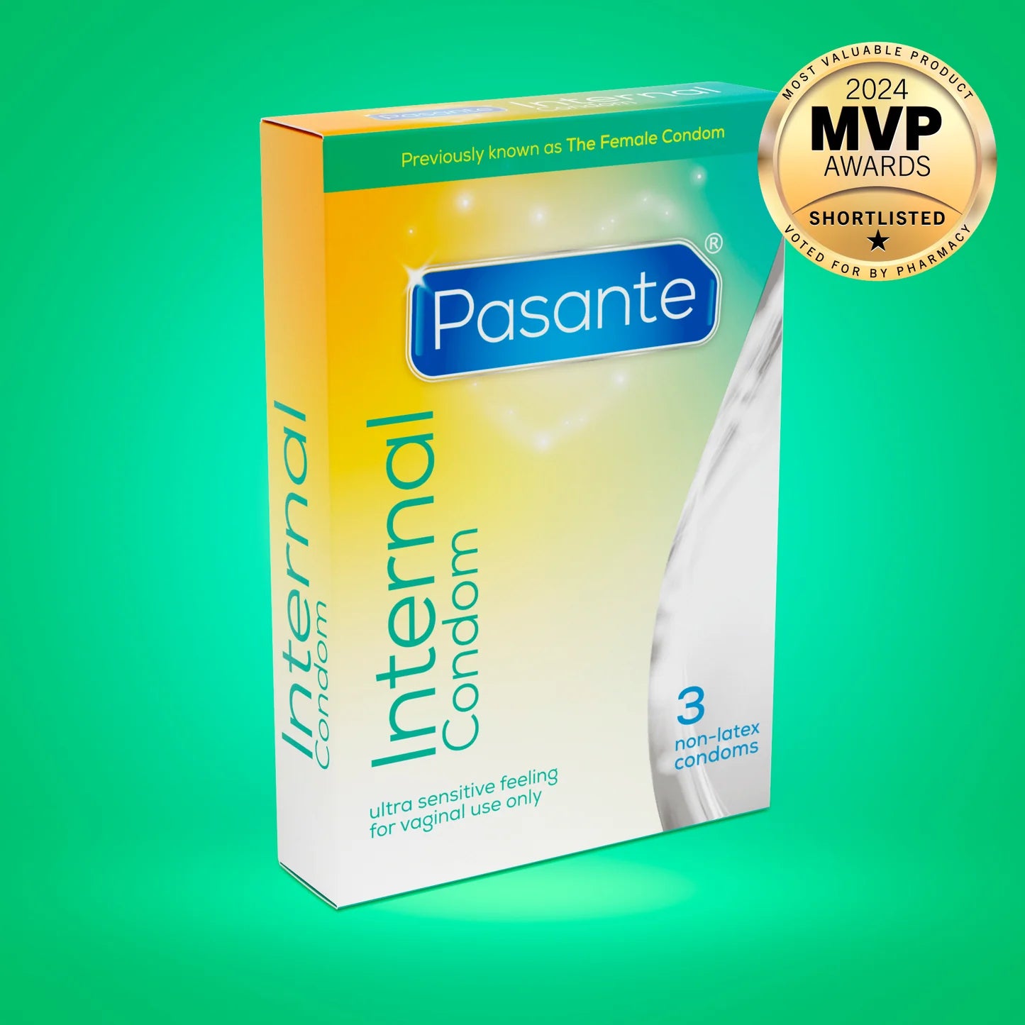 PASANTE NON-LATEX INTERNAL CONDOM 3 PACK