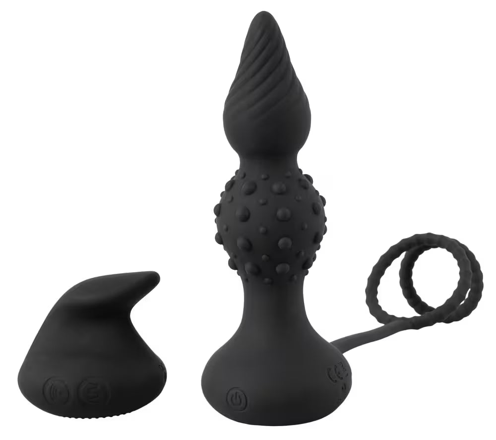 RC BUTT PLUG WITH COCK & BALL RINGS