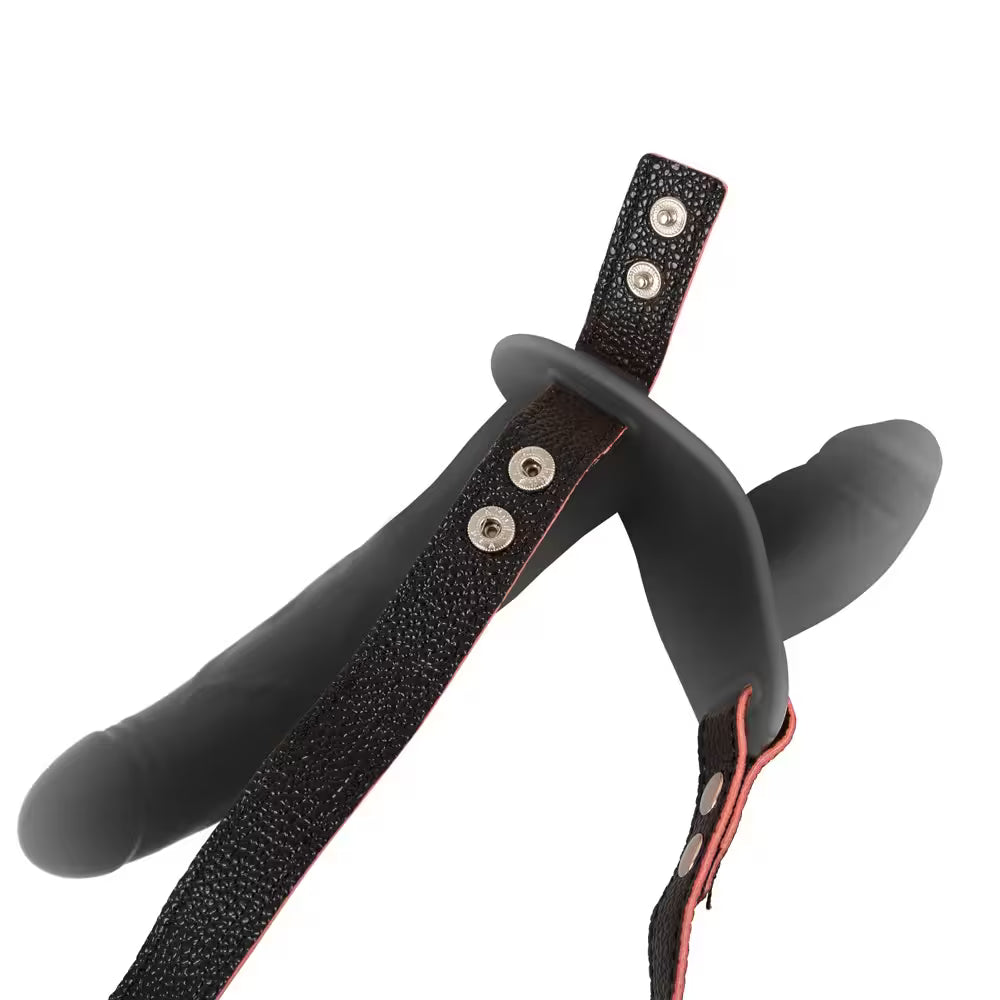 RC VIBRATING DOUBLE STRAP-ON