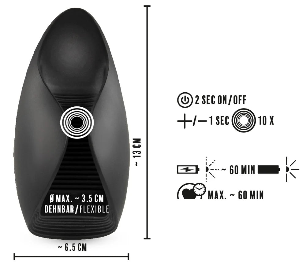 REBEL VIBRATING GLANS MASTURBATOR