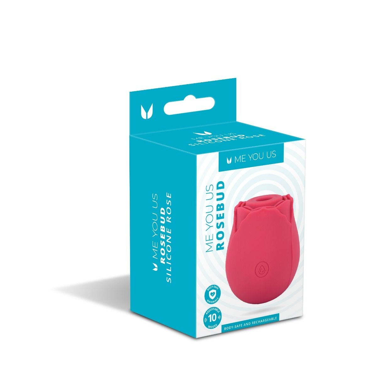 ROSEBUD SILICONE SUCKING VIBRATOR PINK - ME YOU US