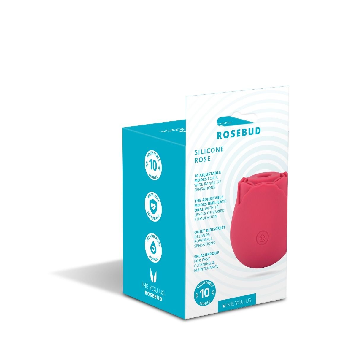 ROSEBUD SILICONE SUCKING VIBRATOR PINK - ME YOU US