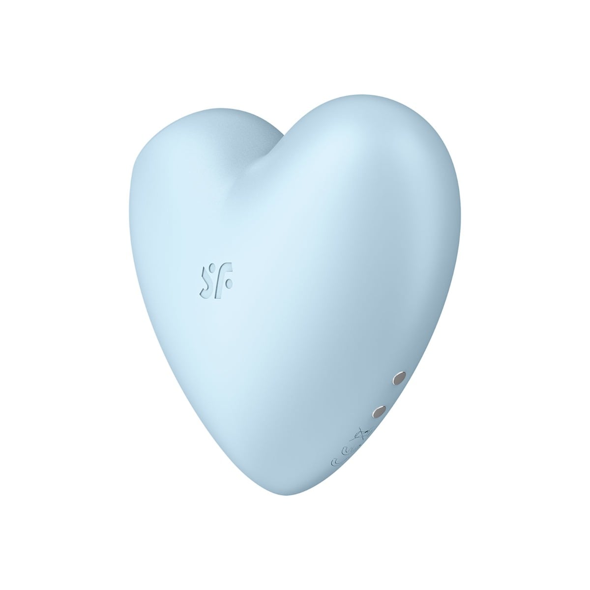 SATISFYER CUTIE HEART DOUBLE AIR PULSE VIBRATOR BLUE