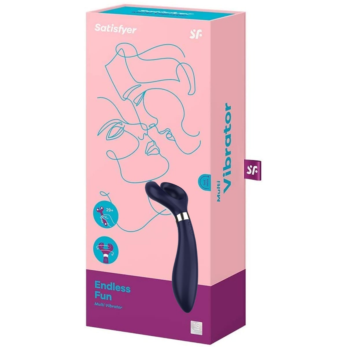 SATISFYER PARTNER ENDLESS FUN 3 VIBRATOR BLUE