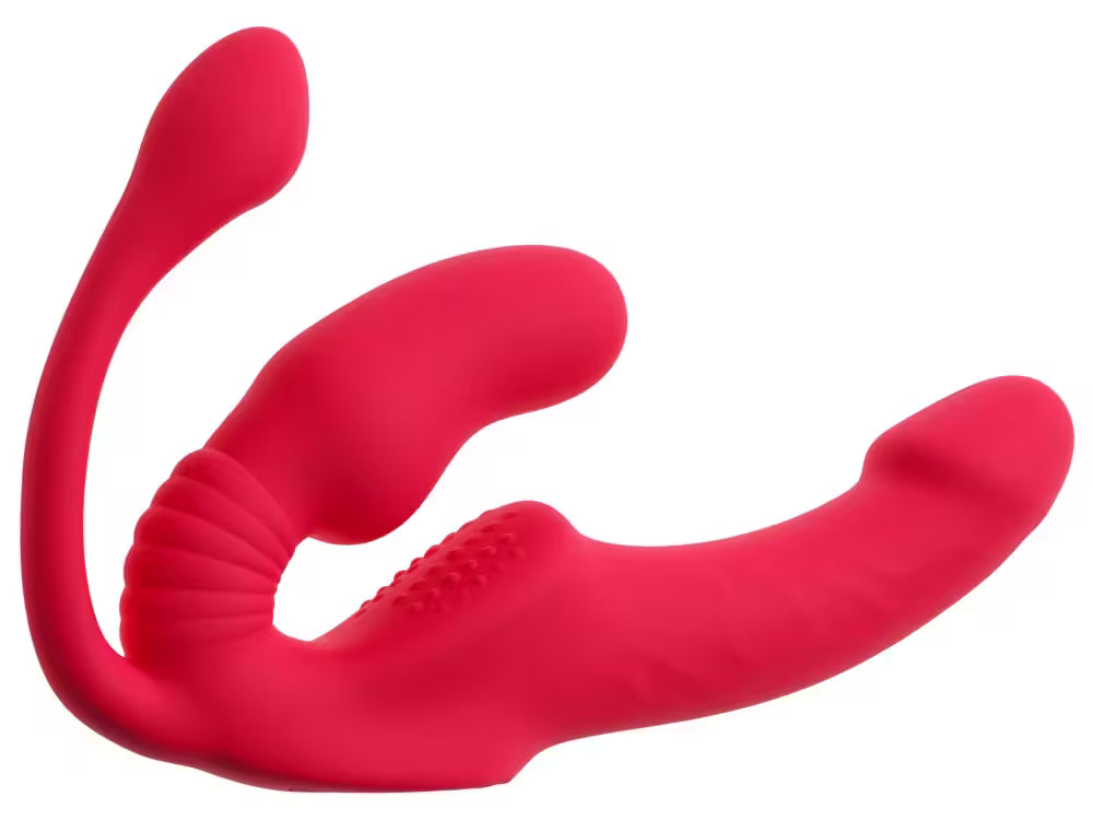 STRAPLESS STRAP-ON TRIPLE TEASER RC