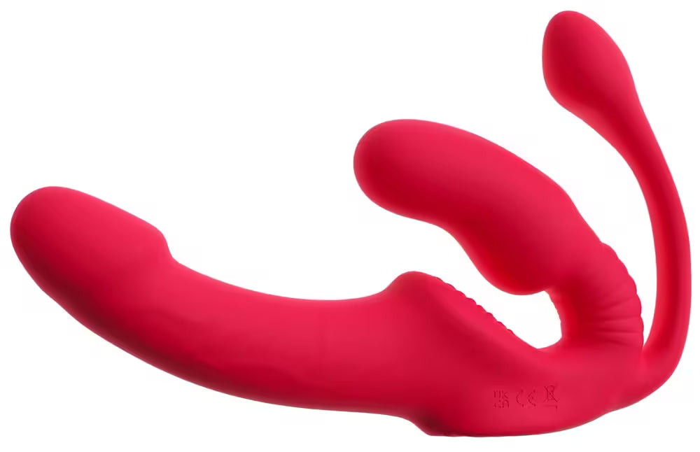 STRAPLESS STRAP-ON TRIPLE TEASER RC