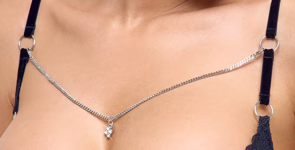 SHELF BRA, SUSPENDER BELT AND A CROTCHLESS G STRING