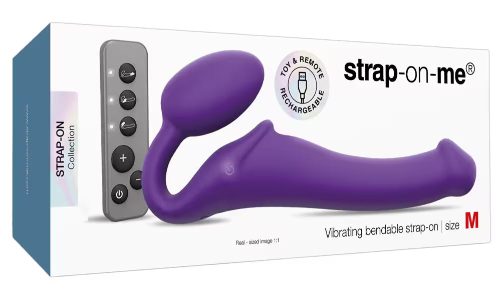 VIBRATING BENDABLE STRAP-ON