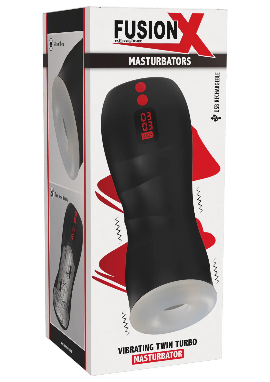 VIBRATING TWIN TURBO MASTURBATOR