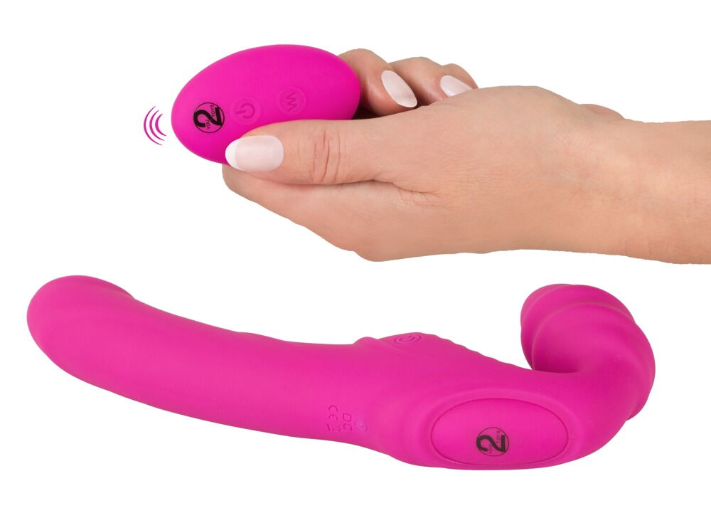 VIBRATING STRAPLESS STRAP-ON