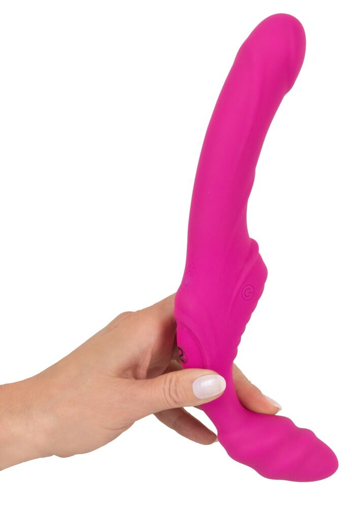 VIBRATING STRAPLESS STRAP-ON