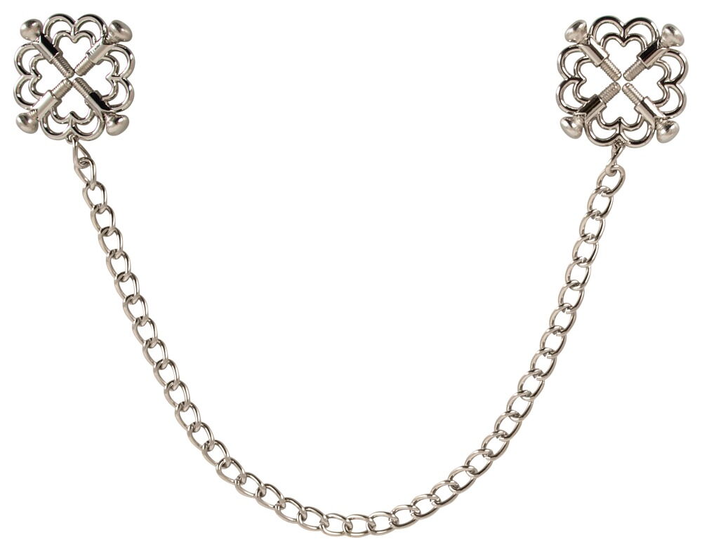 NIPPLE JEWELLERY WITH METAL CHAIN