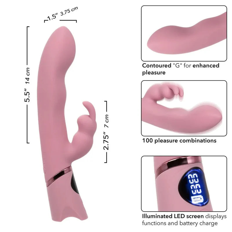 ORGASMATRON DIGITAL G-BUNNY SILICONE RABBIT