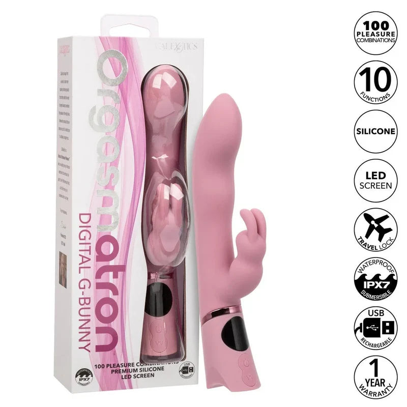 ORGASMATRON DIGITAL G-BUNNY SILICONE RABBIT