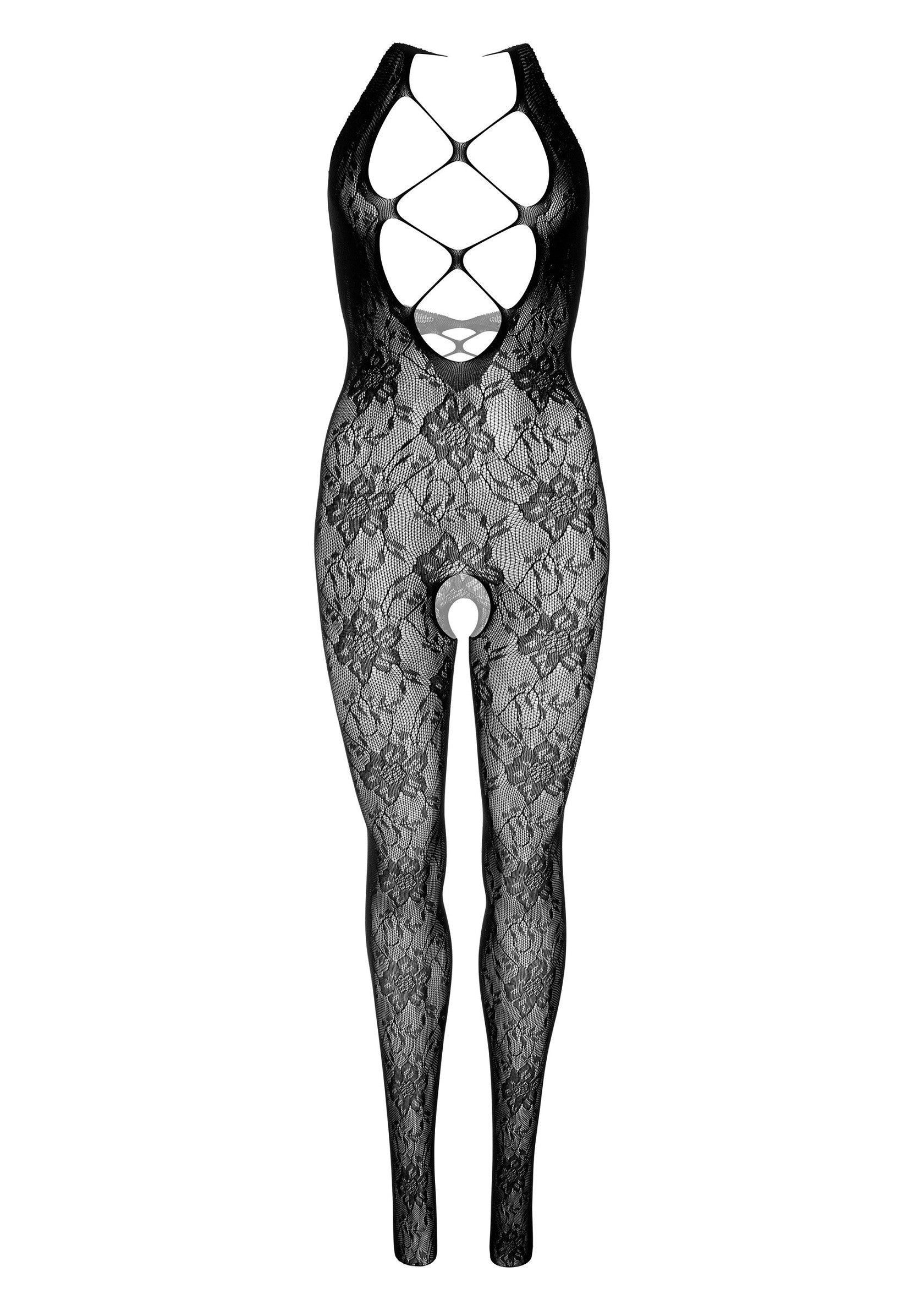 FLORAL HALTER BODYSTOCKING