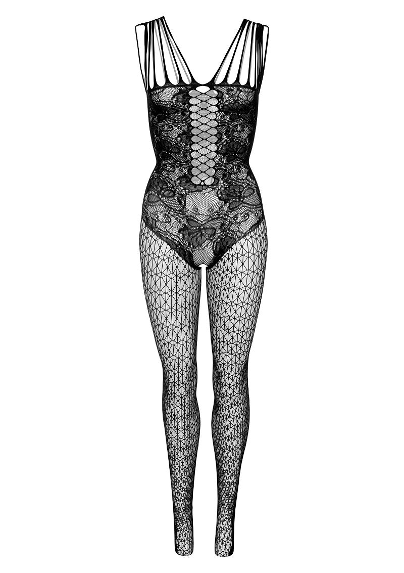 HEX AND LACE NET BODYSTOCKING