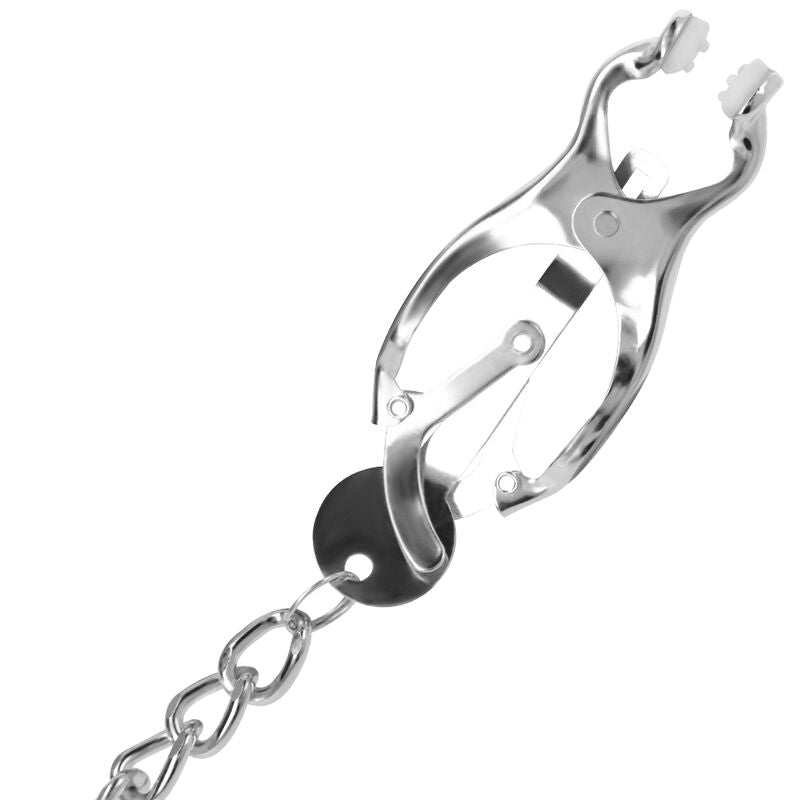 METAL NIPPLE CLAMP WITH CHAIN