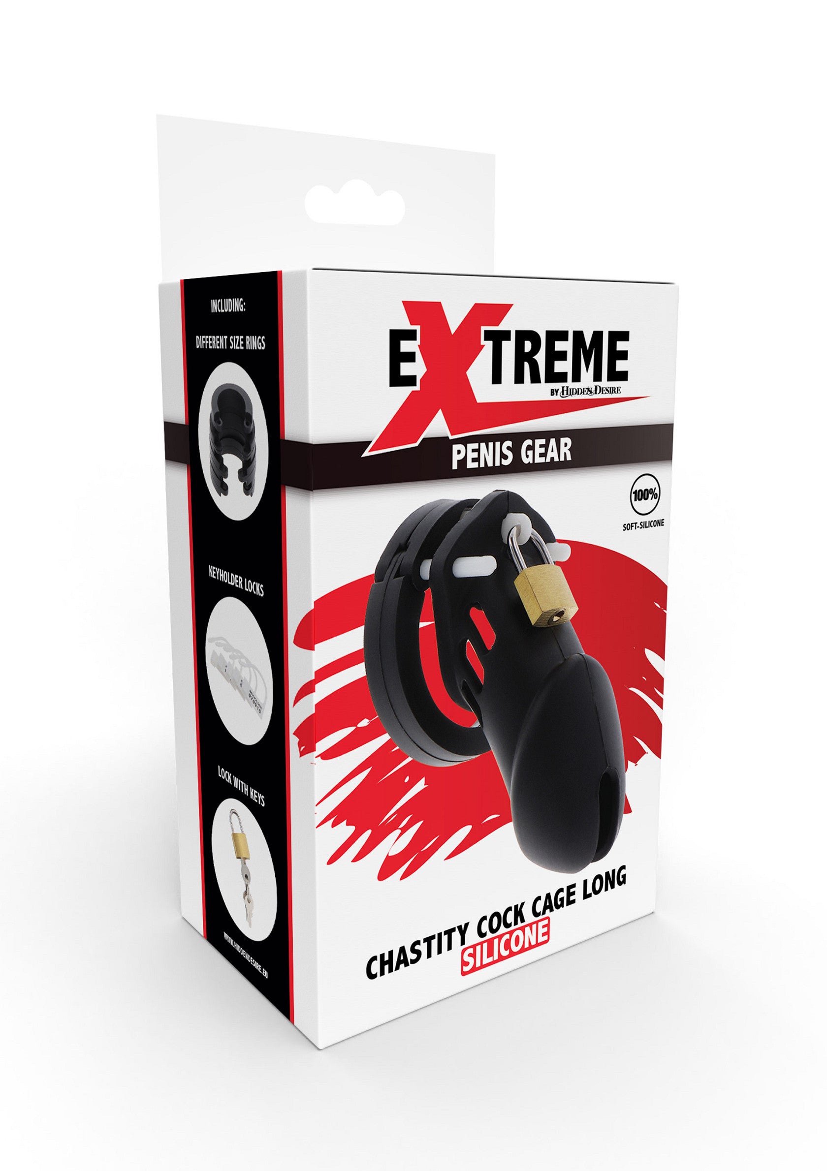 EXTREME CHASTITY COCK CAGE SILICONE L