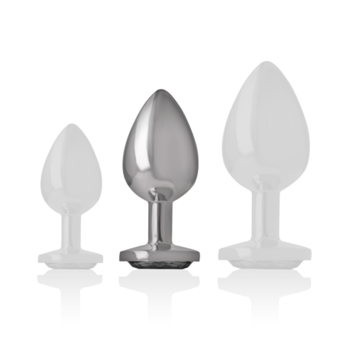 ALUMINUM PLUG WITH GLASS - SIZE M