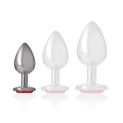 ALUMINUM PLUG WITH GLASS - SIZE S