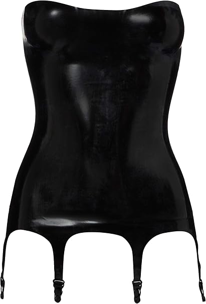 LATEX STRAPLESS GARTER TOP