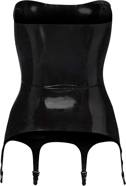 LATEX STRAPLESS GARTER TOP